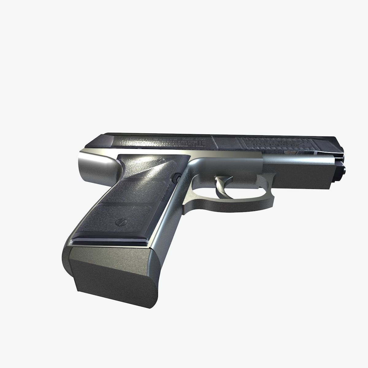 Pistol gun 3D model_3