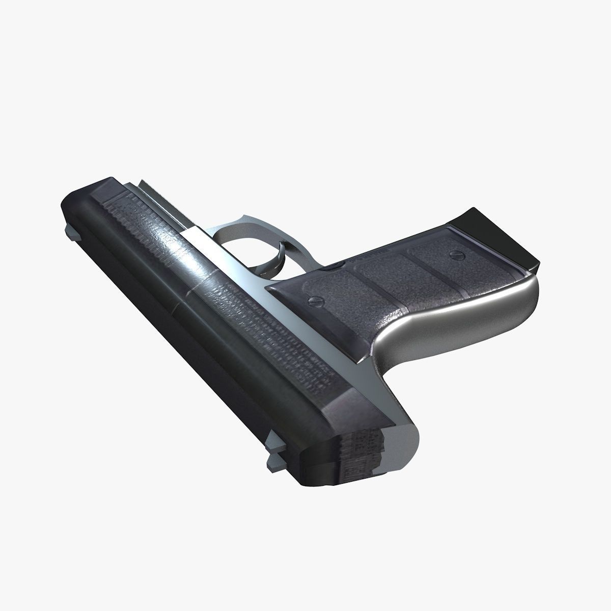 Pistol gun 3D model_2