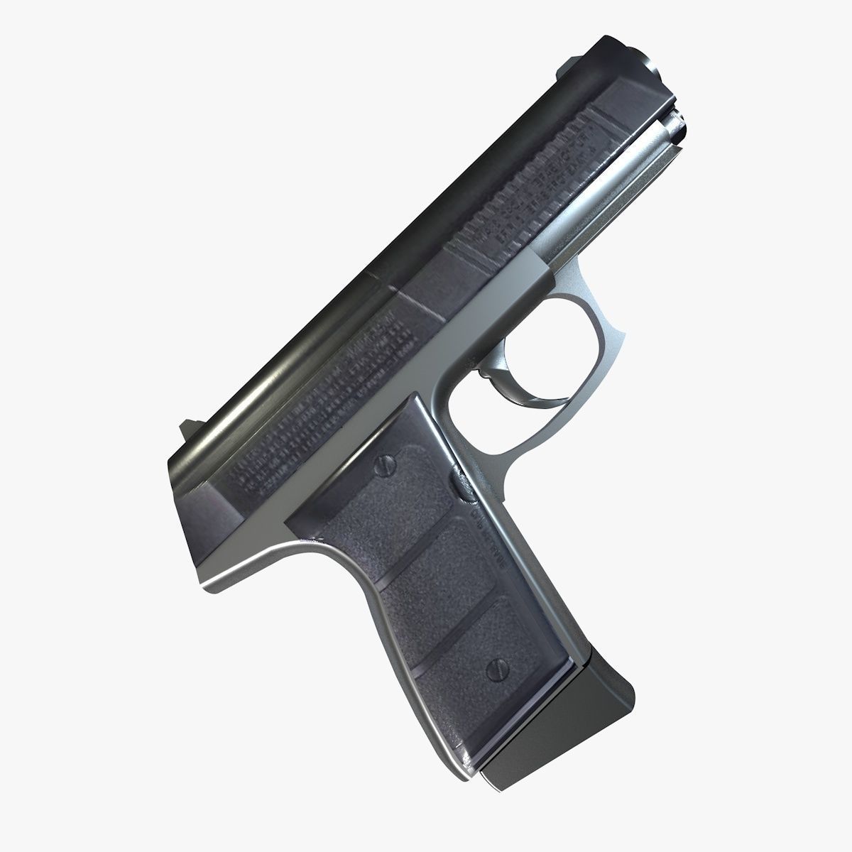 Pistol gun 3D model_4