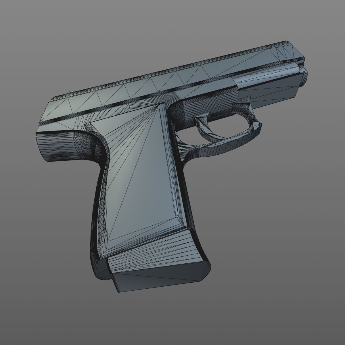 Pistol gun 3D model_7