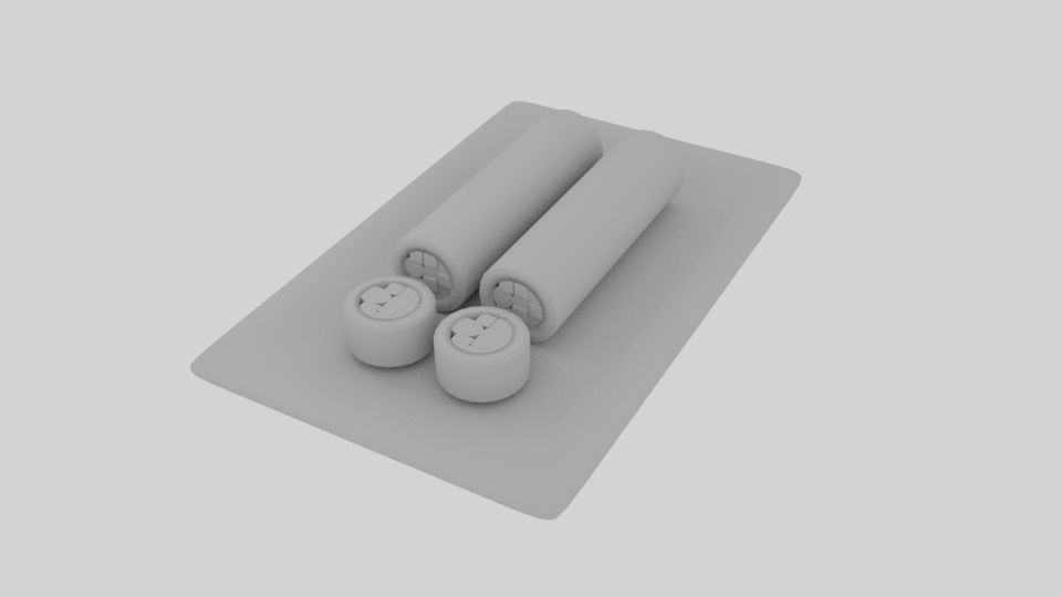  Cylinder Sushi Sliced  3D model_2