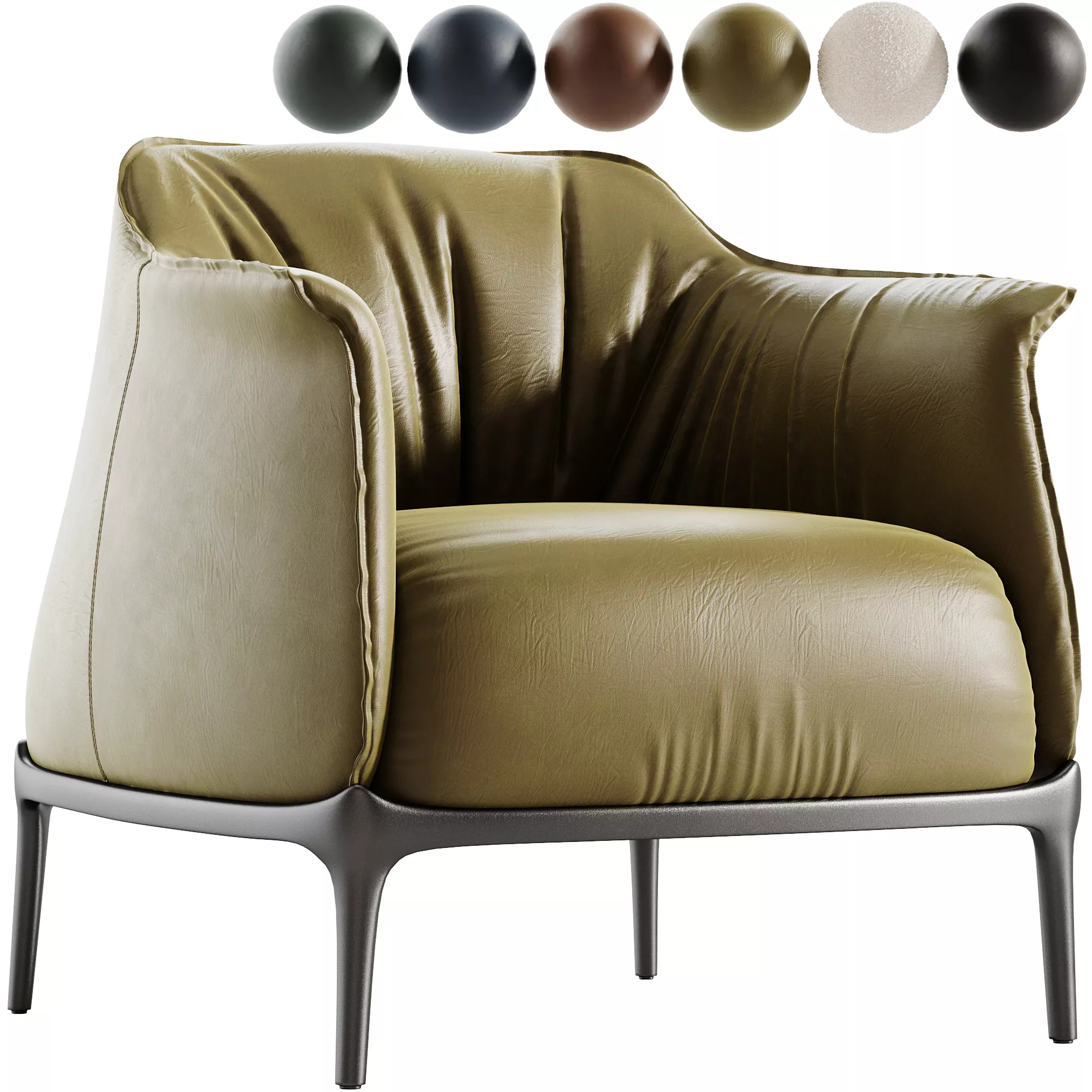 Armchair Archibald by Poltrona Frau 3D model
