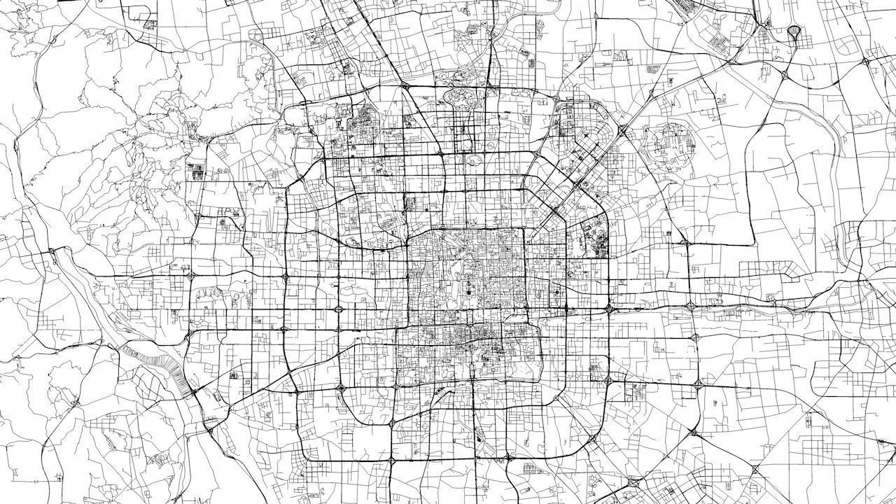 Beijing Road Network and Streets 3D model_8