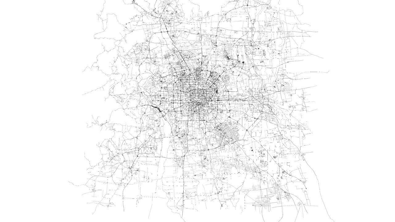 Beijing Road Network and Streets 3D model_6