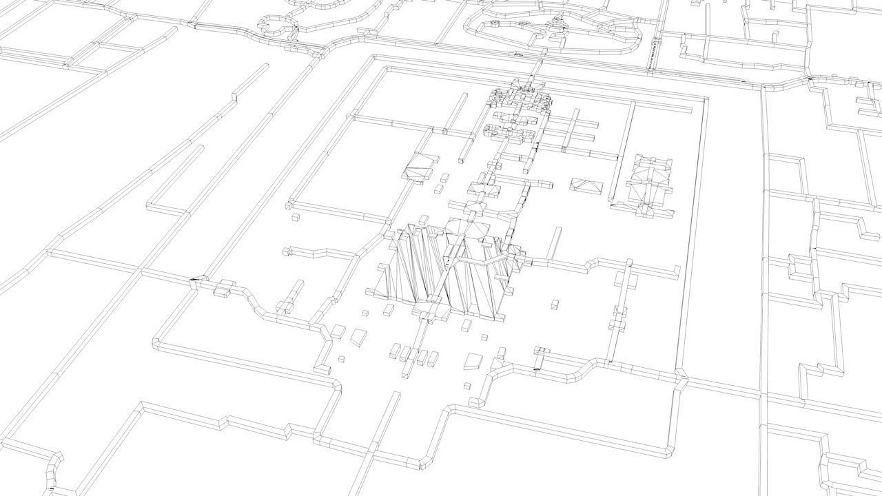 Beijing Road Network and Streets 3D model_10