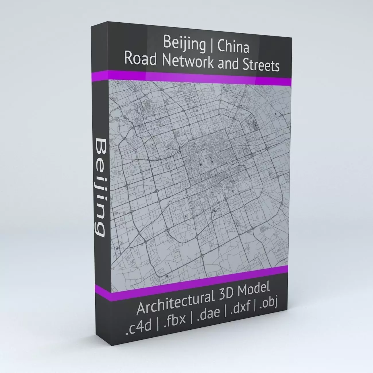 Beijing Road Network and Streets 3D model_0