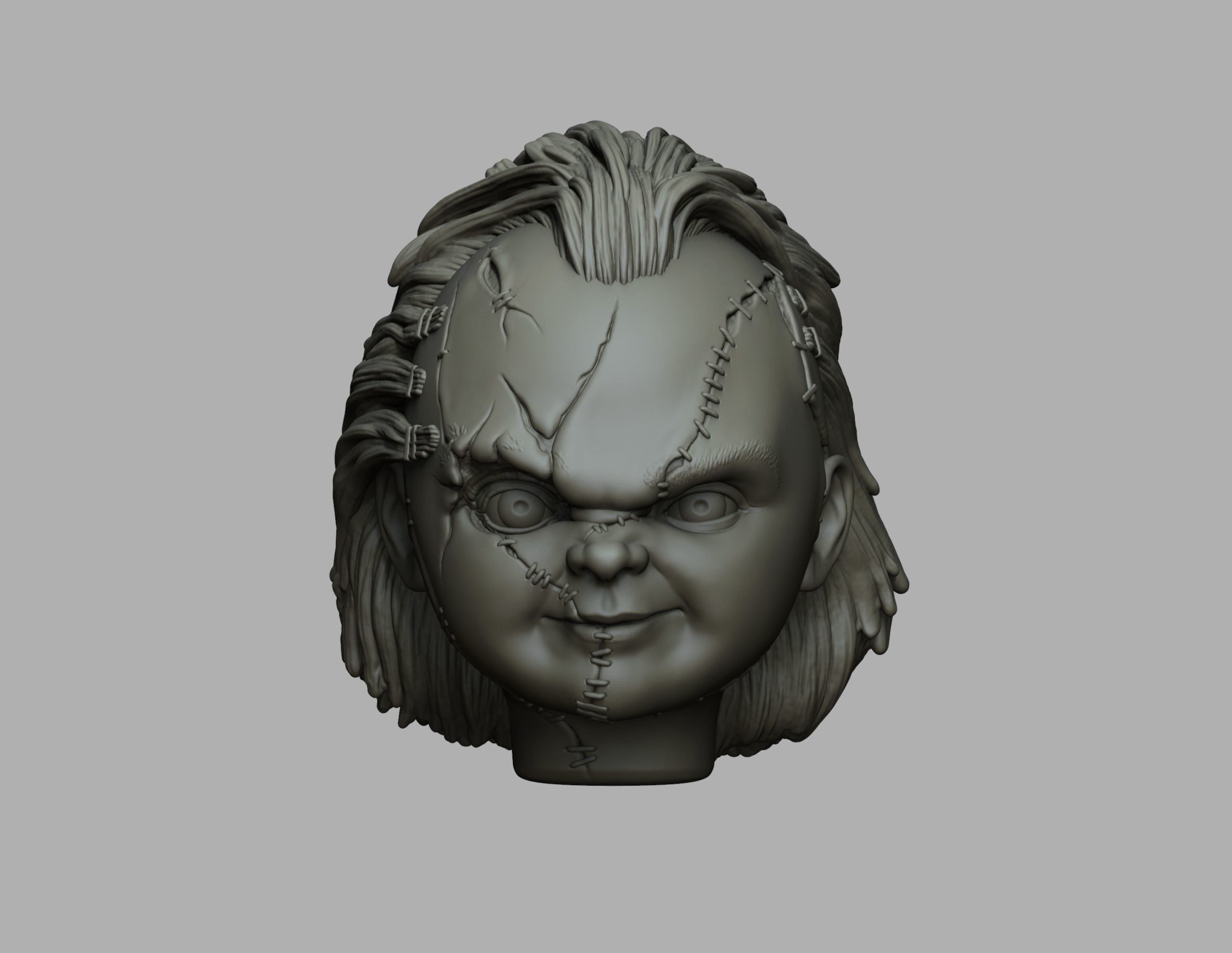 Chucky head 3D print model_10