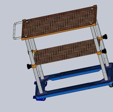 goods shelf 3D model_0