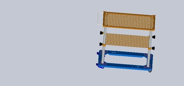 goods shelf 3D model_2