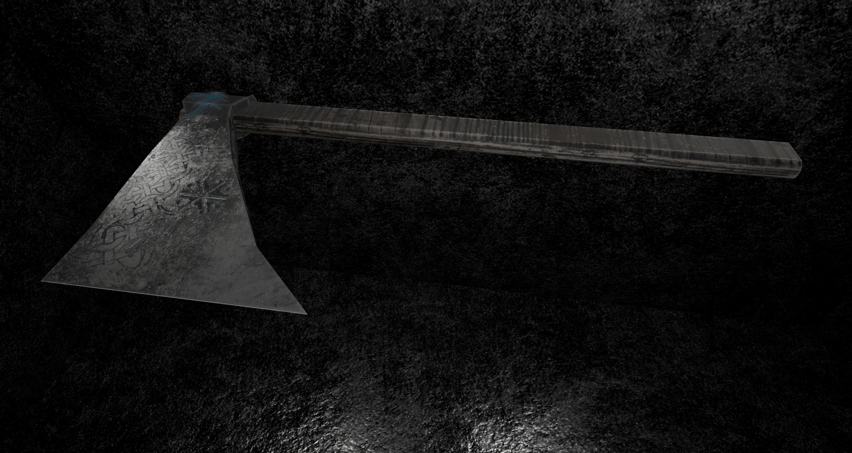 Axe of Perun Free low-poly 3D model