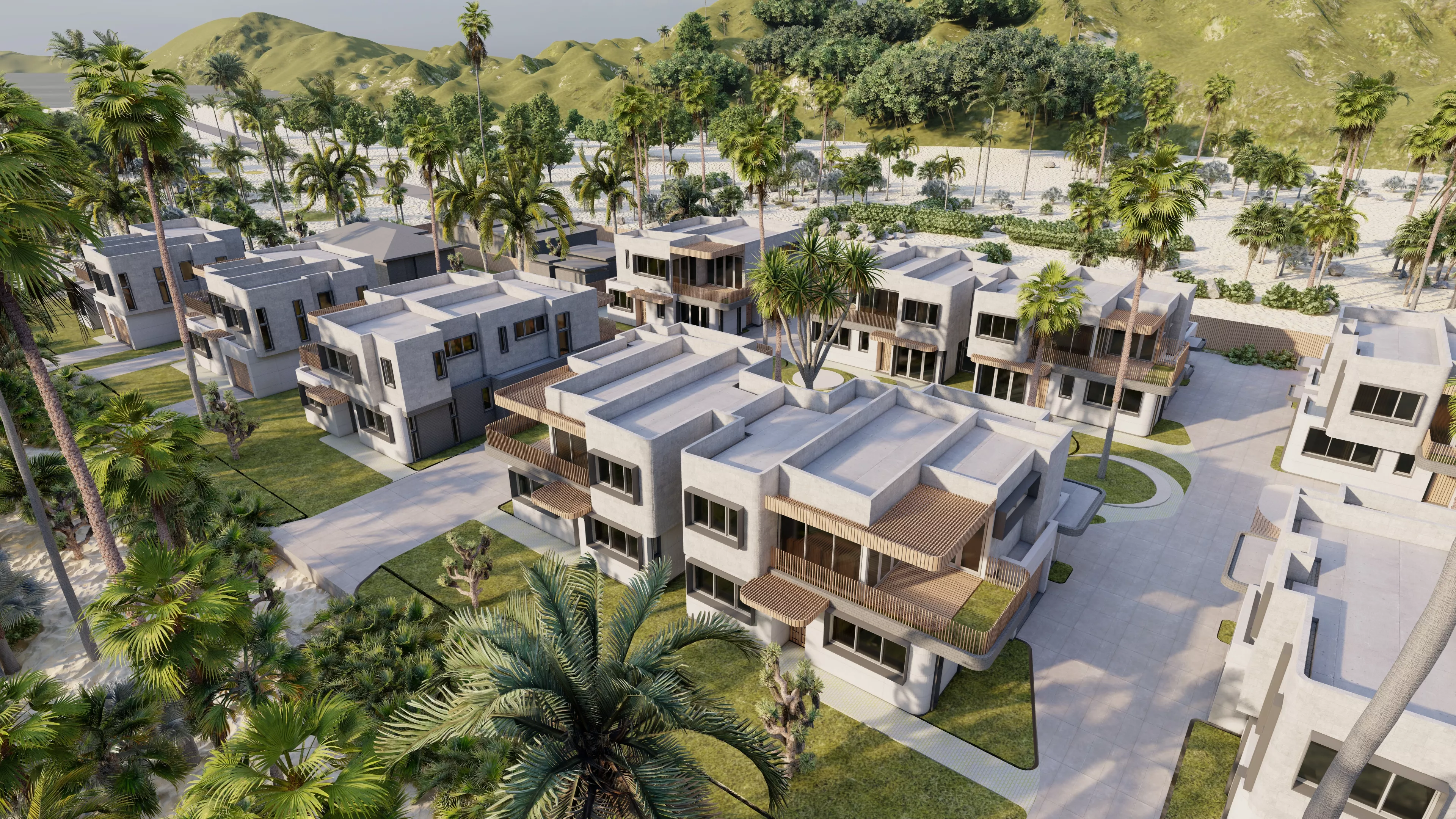 Hotel Beach -Hotel Beach Resort-Villa Suite 3D model