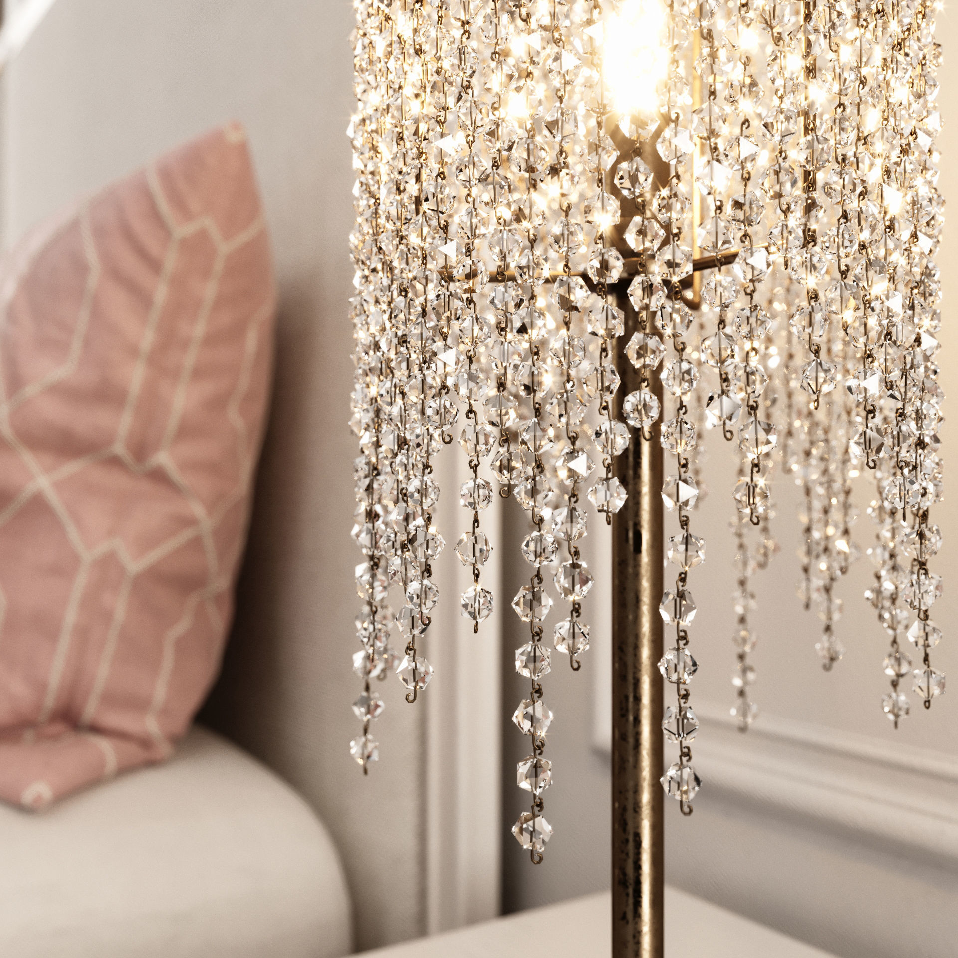 Maelin Upholstered Bed 3D model_7