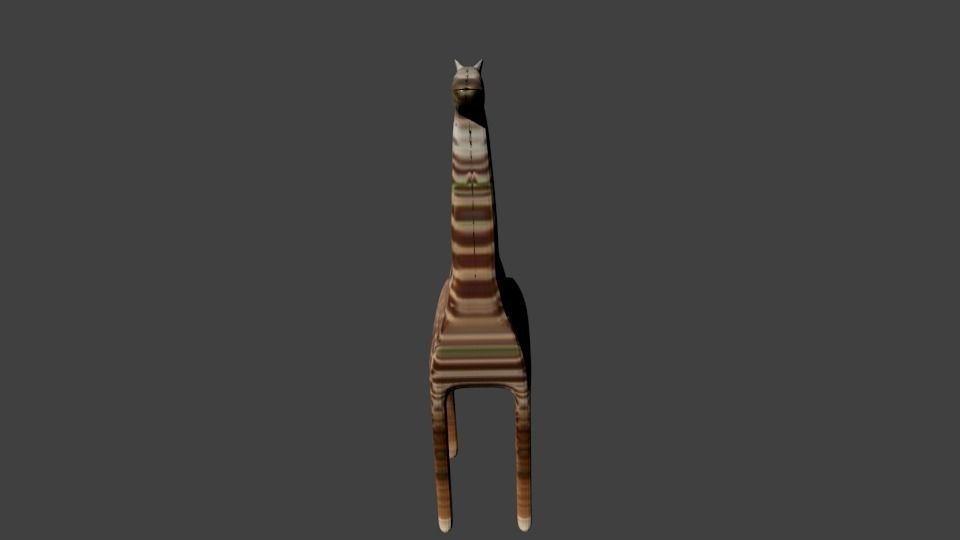Giraffe Low-poly Low-poly 3D model_1