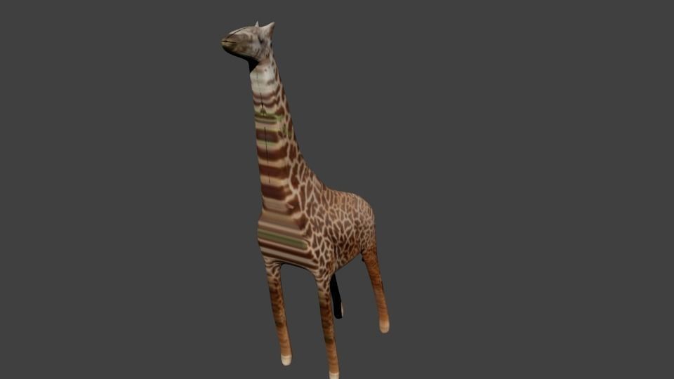 Giraffe Low-poly Low-poly 3D model_4