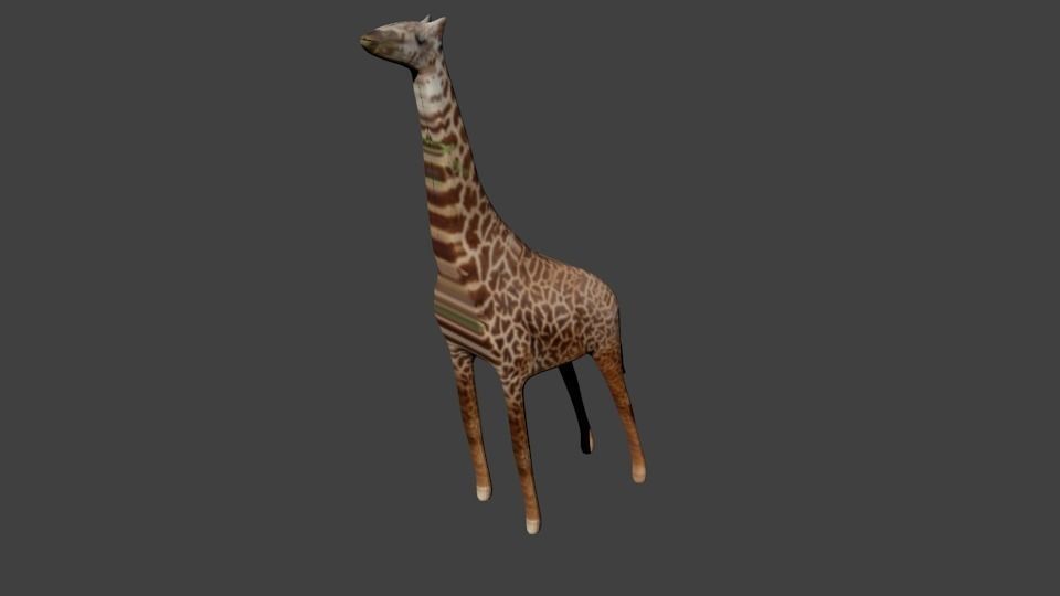 Giraffe Low-poly Low-poly 3D model_3