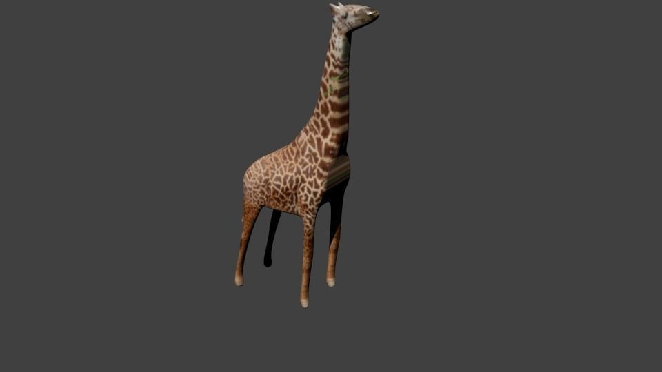Giraffe Low-poly Low-poly 3D model_2