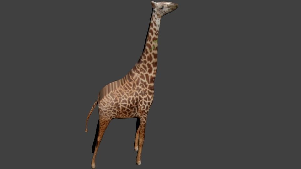 Giraffe Low-poly Low-poly 3D model_0