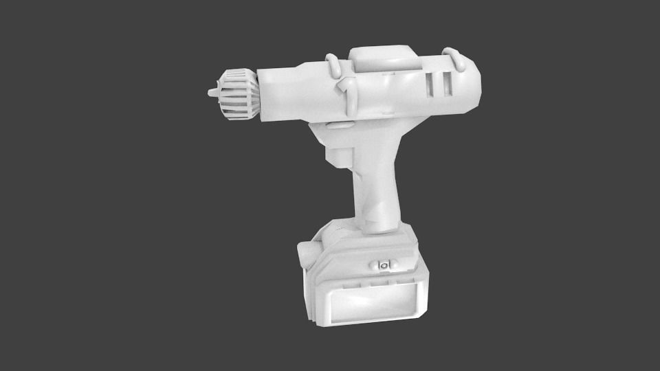 Parafusadeira Guild Low-poly 3D model_1