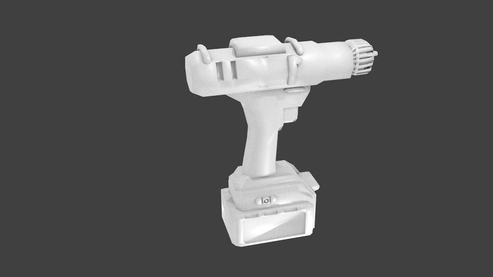 Parafusadeira Guild Low-poly 3D model_2