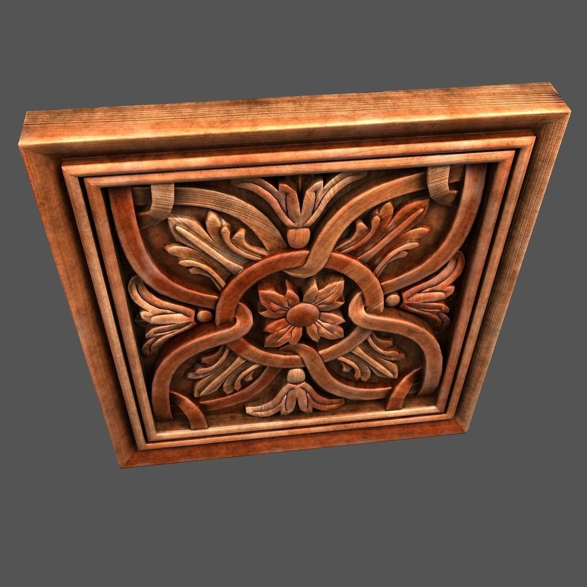 Wall Wood Panel 3D model_6