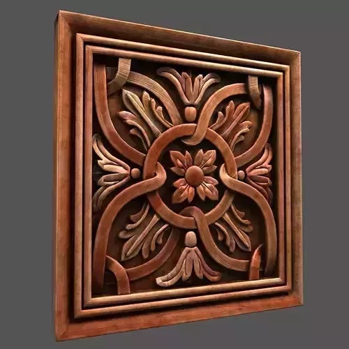 Wall Wood Panel 3D model