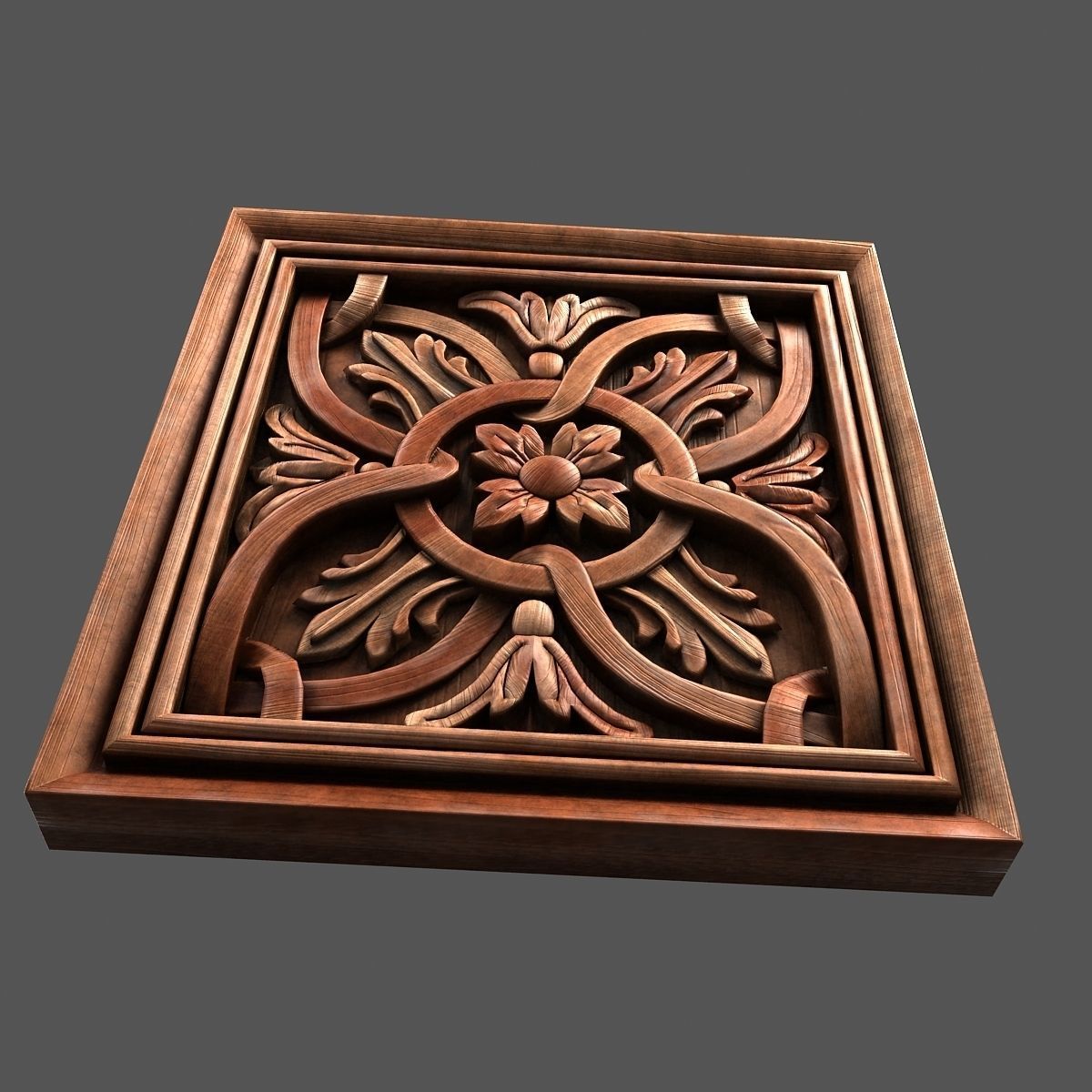 Wall Wood Panel 3D model_5