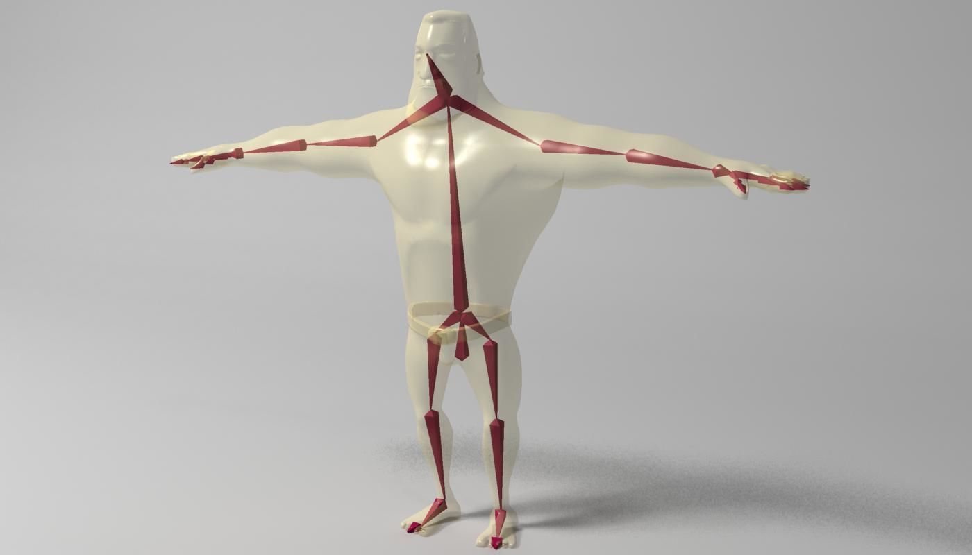 Mister Muscle Low-poly 3D model_9