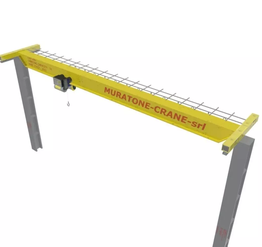 Crane Muratone Low-poly 3D model_0