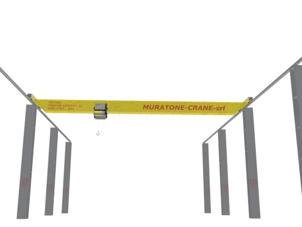 Crane Muratone Low-poly 3D model_8