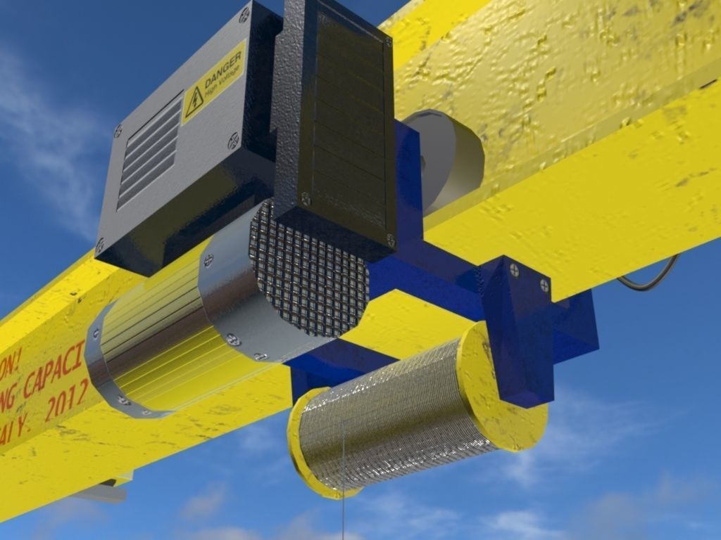 Crane Muratone Low-poly 3D model_2