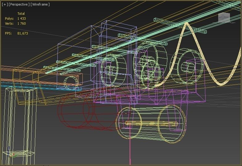 Crane Muratone Low-poly 3D model_12