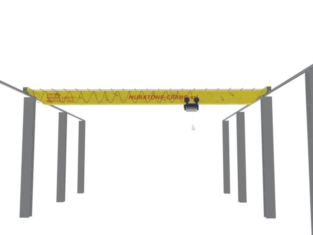 Crane Muratone Low-poly 3D model_9