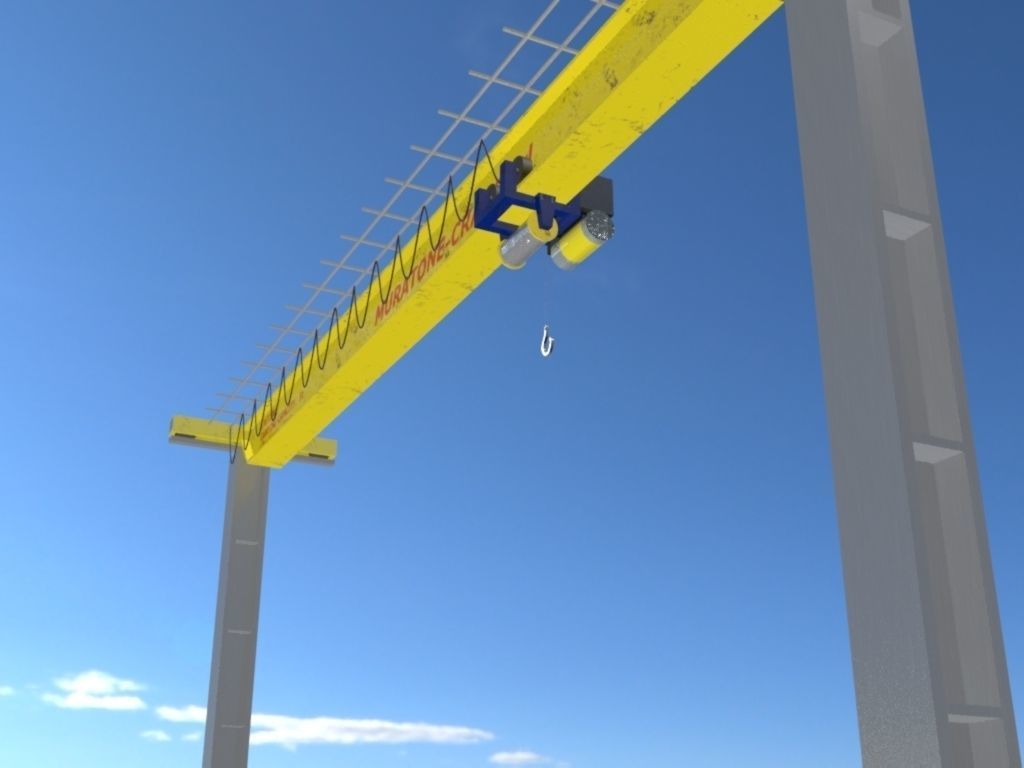 Crane Muratone Low-poly 3D model_4