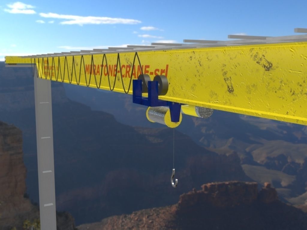 Crane Muratone Low-poly 3D model_5