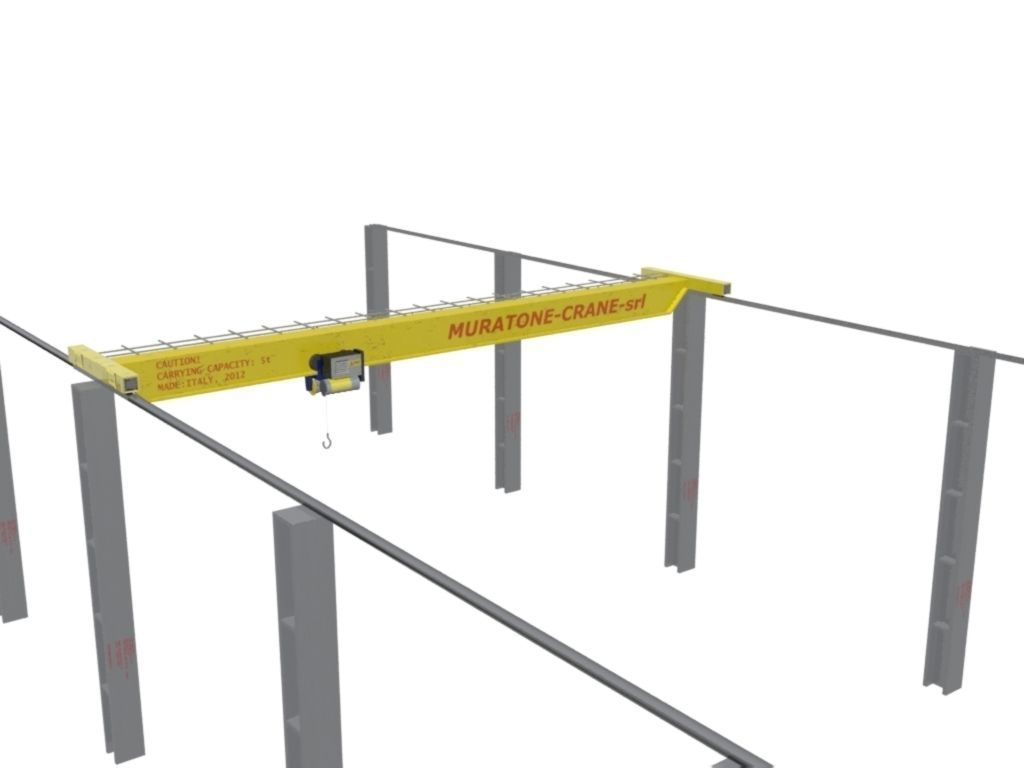 Crane Muratone Low-poly 3D model_7