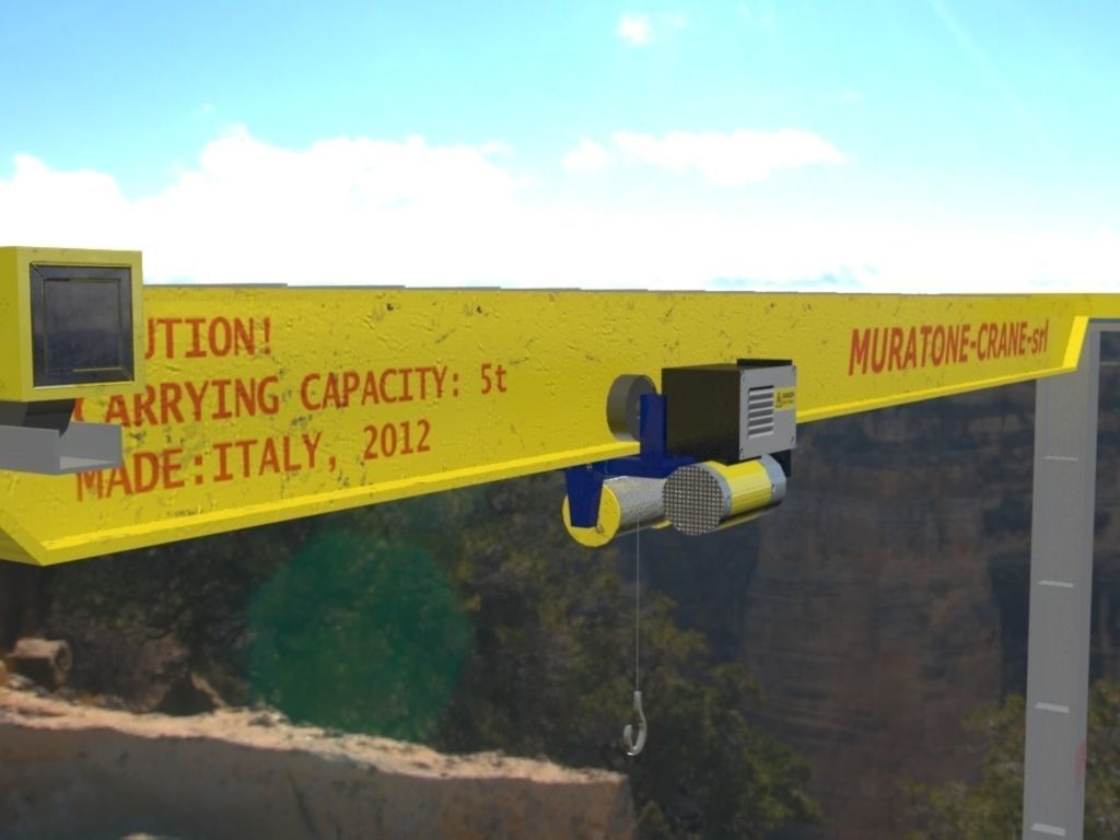 Crane Muratone Low-poly 3D model_6