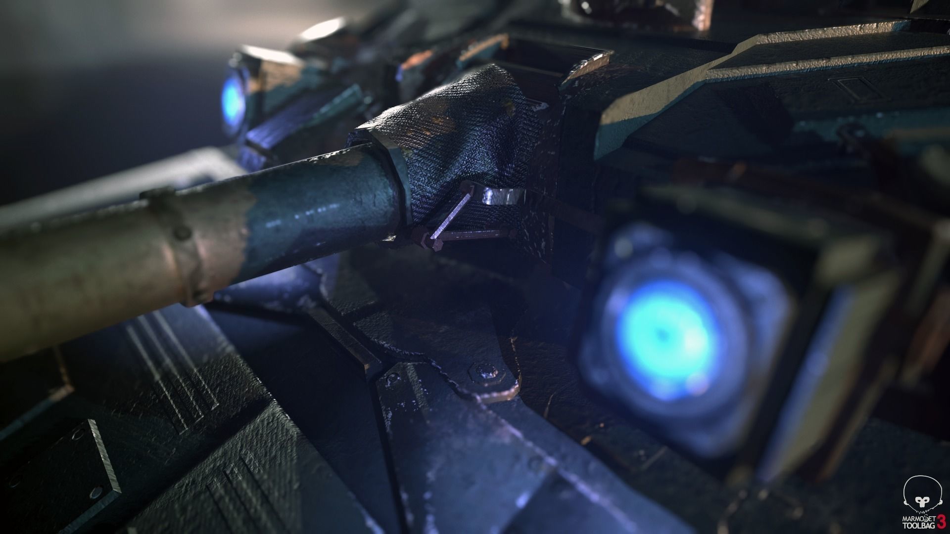 Tank T90 low poly Game ready model Low-poly 3D model_5