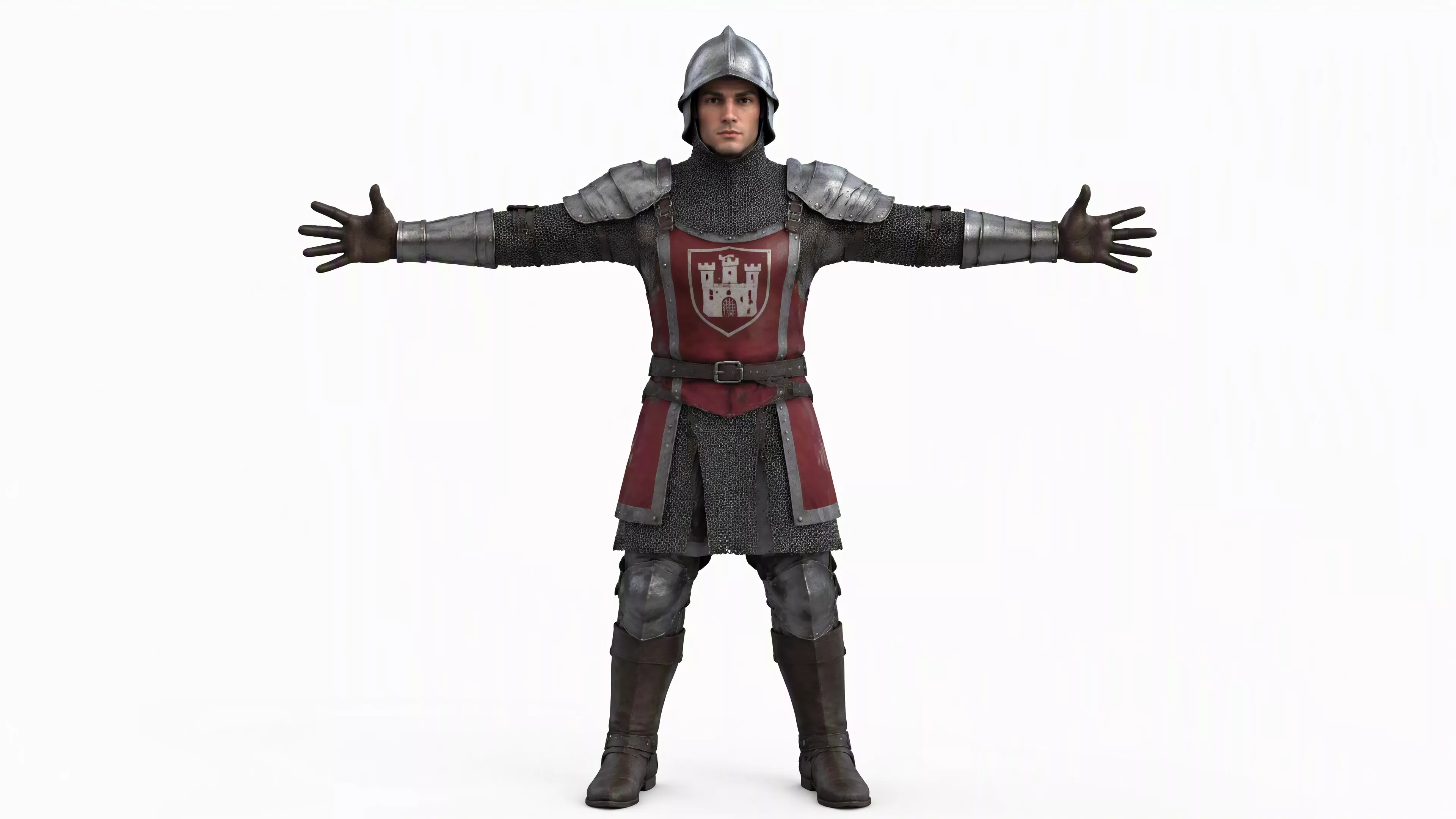 Keep Commander Fully Rigged Game Ready Low-poly 3D model