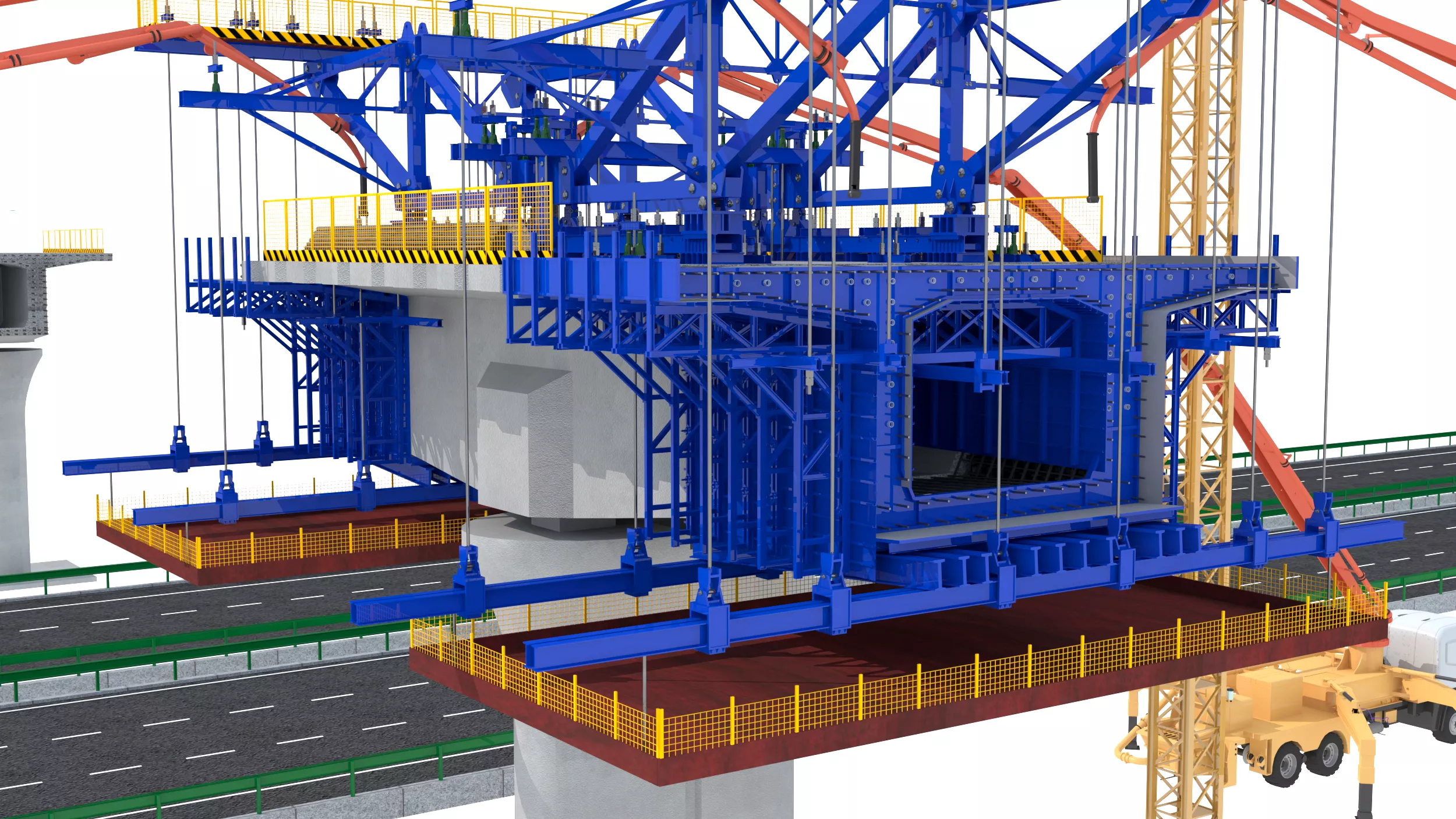 Bridge Construction - Infrastructure Construction 3D model