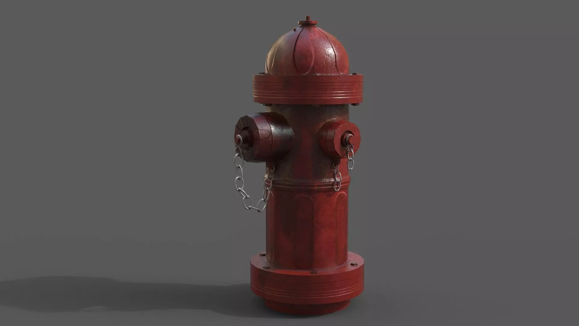 Fire Hydrant Low-poly 3D model_0