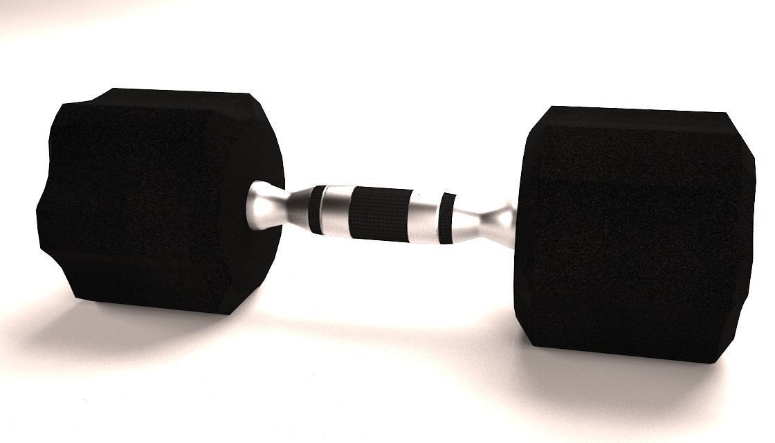 Dumbbell 3D model_1