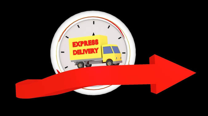 Low Poly Delivery Animation Low-poly 3D model