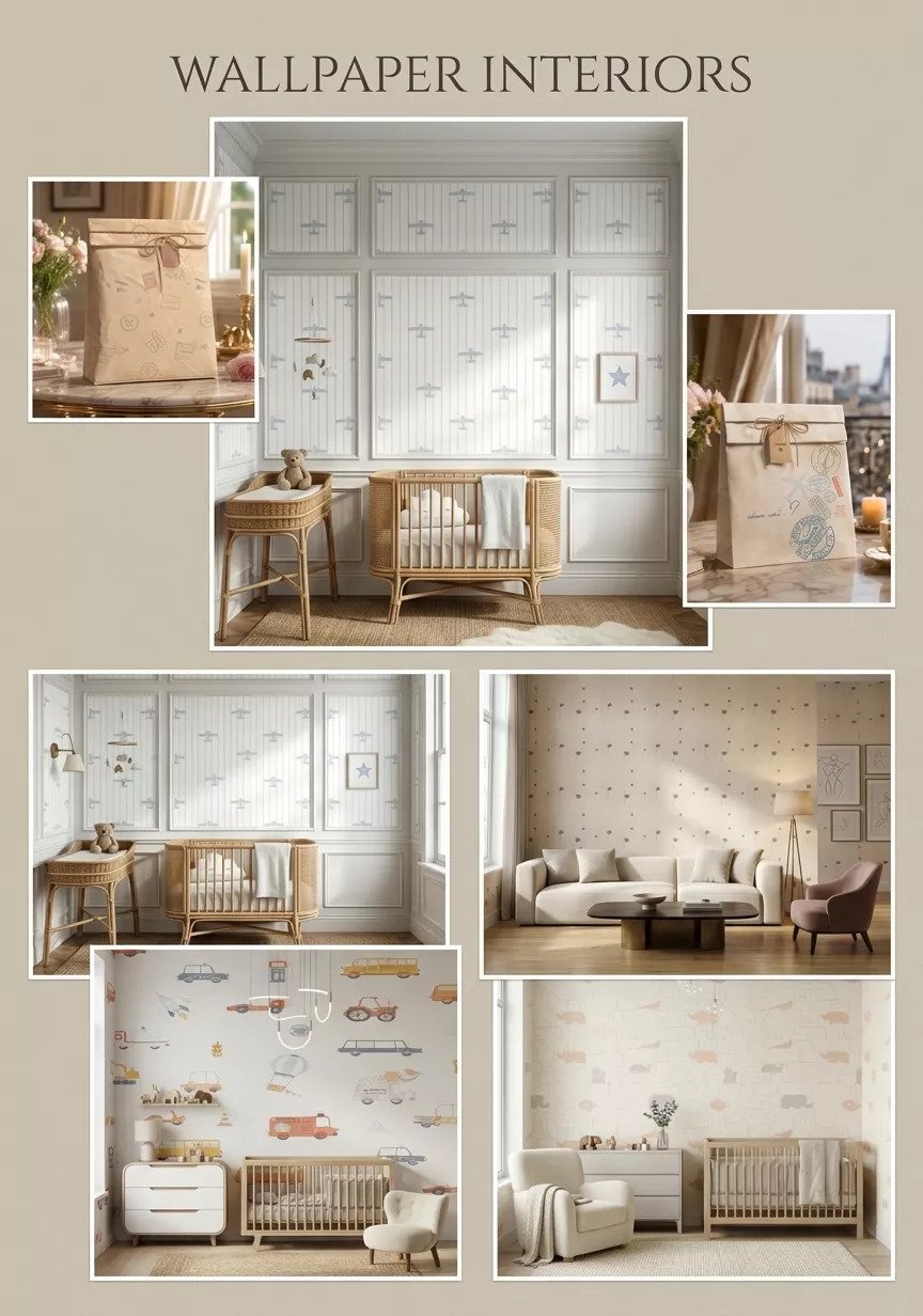 7 Kids Wallpaper Textures 4K Seamless PBR Texture