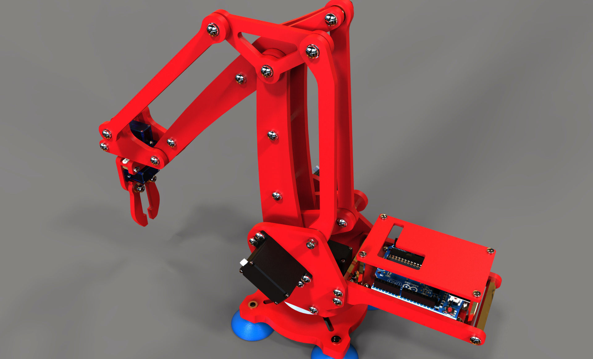 U-arm robotic arm 3D print model_1