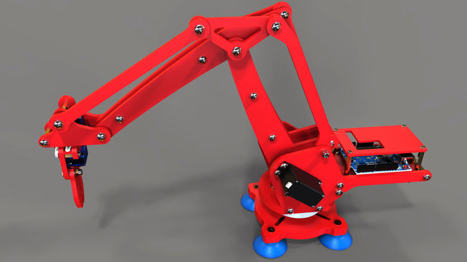 U-arm robotic arm 3D print model