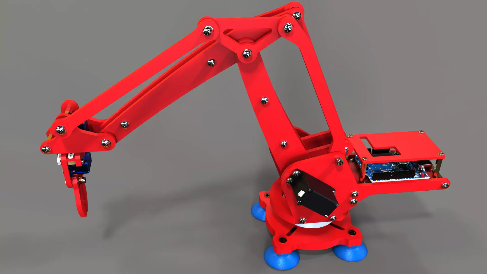 U-arm robotic arm 3D print model_0