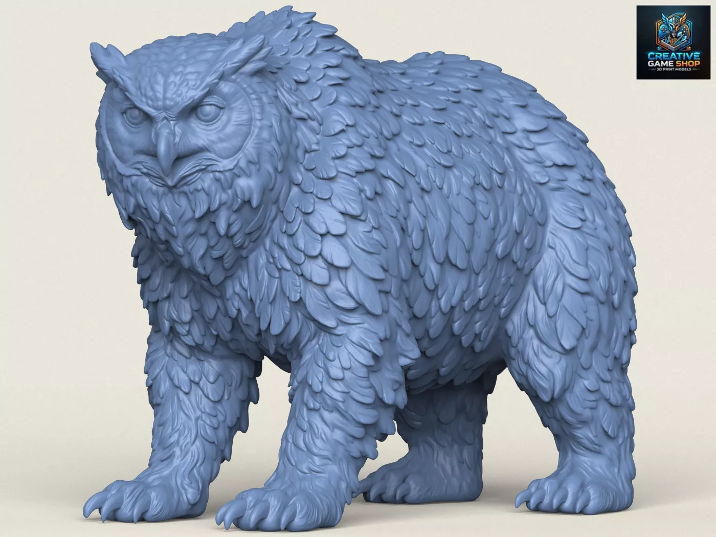 Owlbear Mythical Creature 3D print model