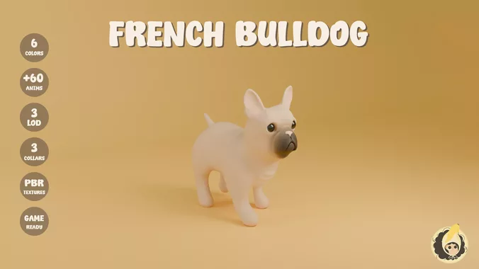 Animated French Bulldog