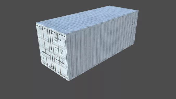 Container 20 ft ISO Low Poly