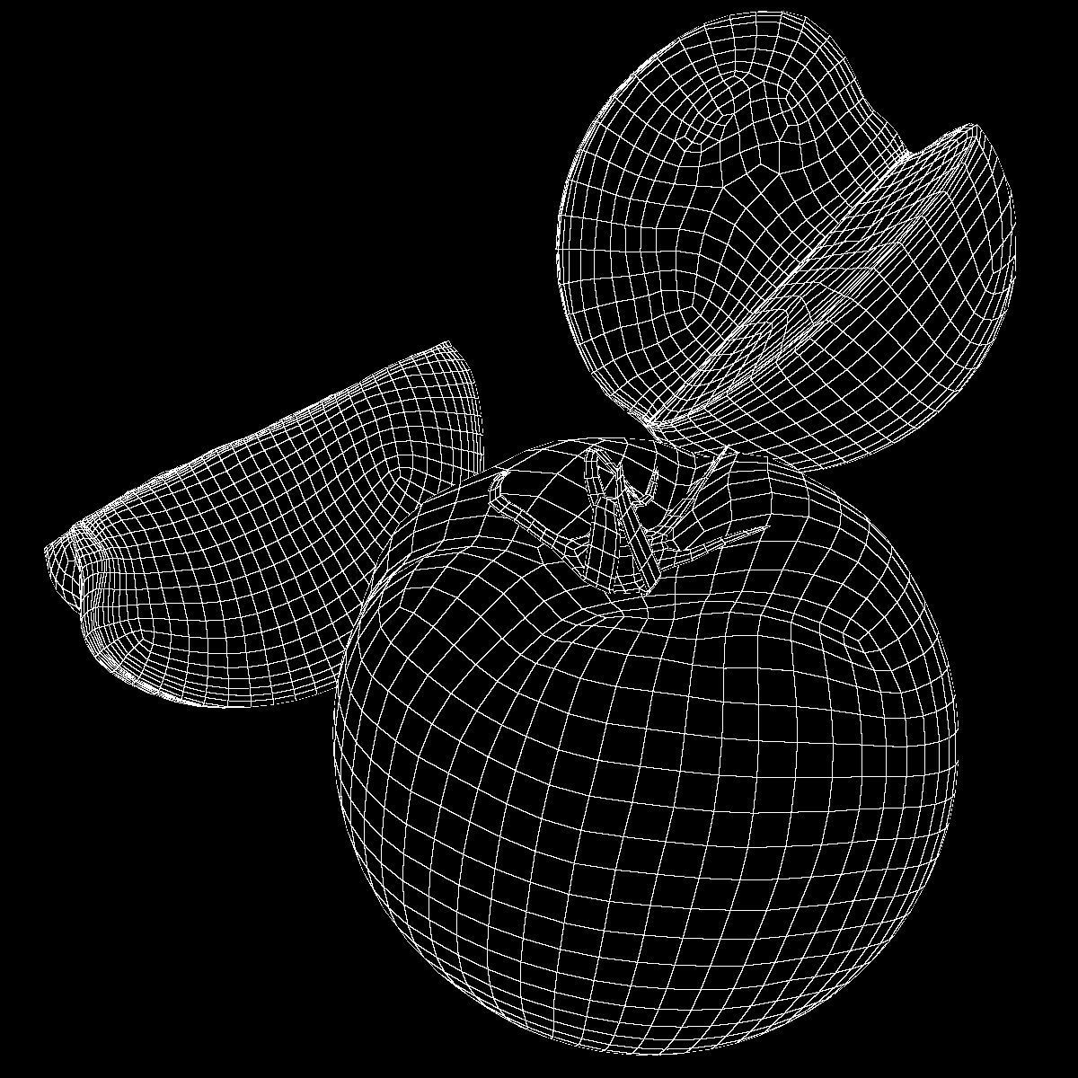 Tomato with slice Low-poly 3D model_3